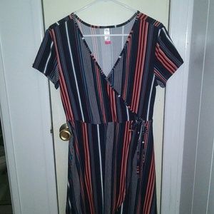 NoBo faux wrap dress